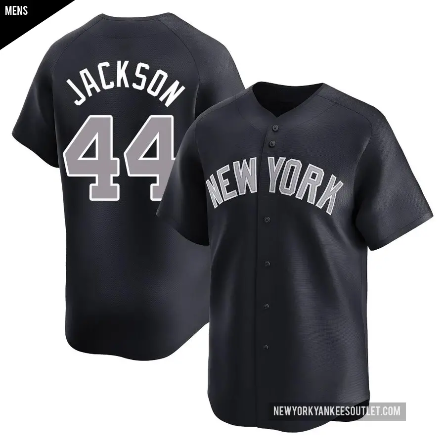 Men's New York Yankees ＃44 Reggie Jackson Limited Navy Alternate Jersey