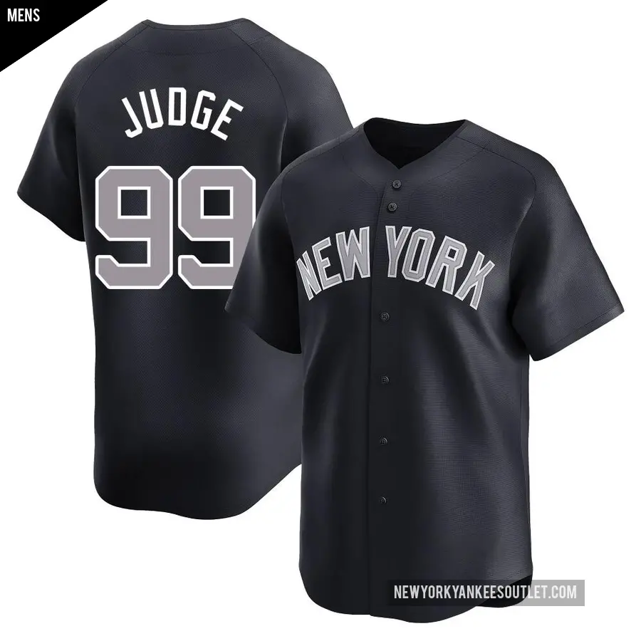 Men's New York Yankees ＃99 Aaron Judge Limited Navy Alternate Jersey