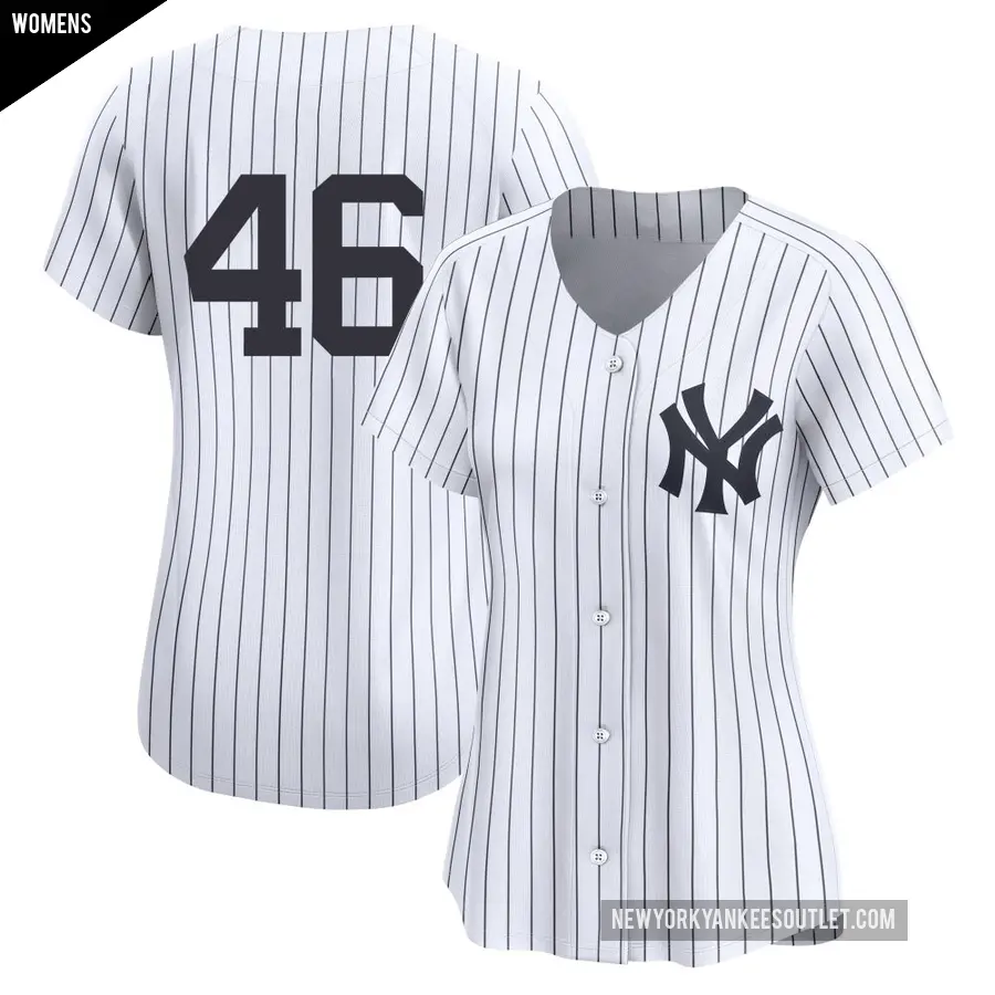 Women's New York Yankees ＃46 Paul Goldschmidt Limited Gold Yankee White Home 2nd Jersey