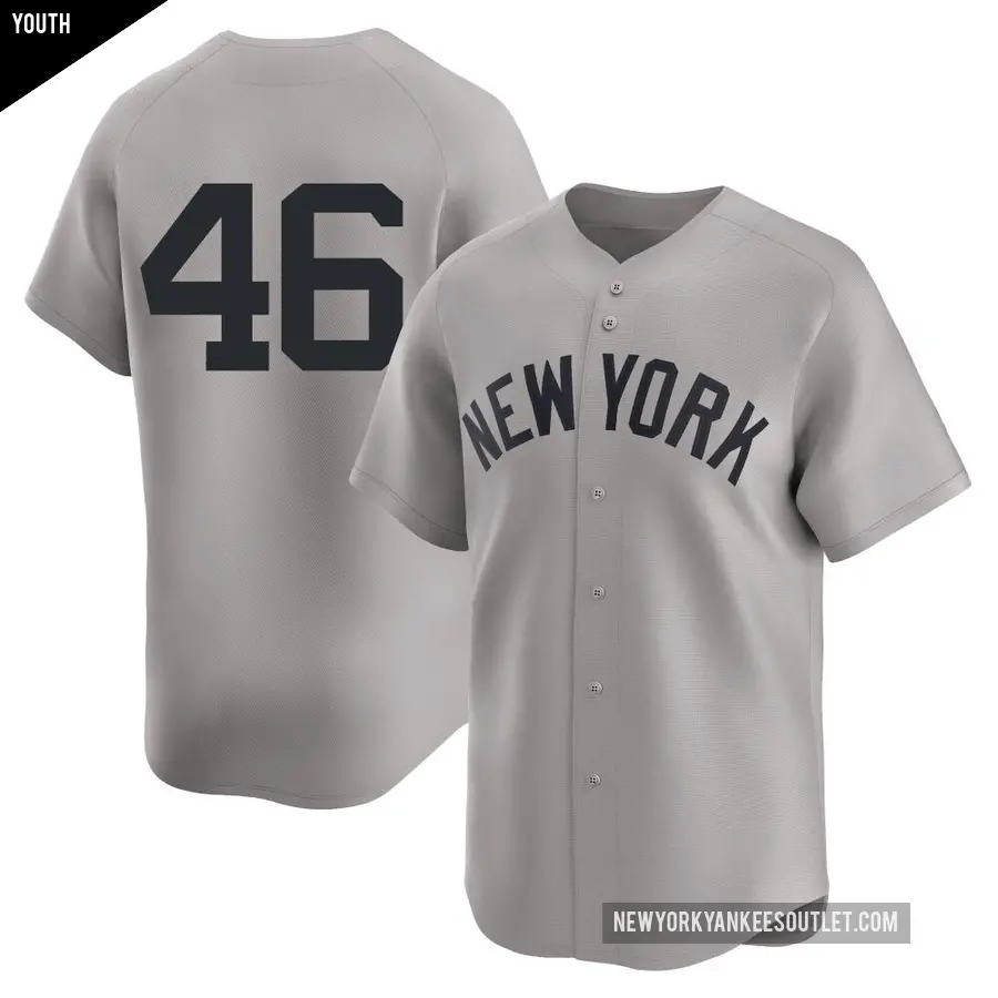 Youth New York Yankees ＃46 Paul Goldschmidt Limited Gold Gray Away 2nd Jersey