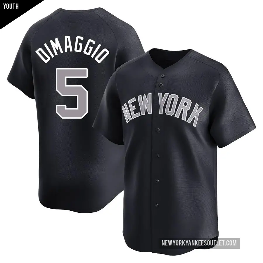 Youth New York Yankees ＃5 Joe DiMaggio Limited Navy Alternate Jersey